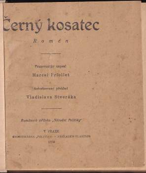 Marcel Priollet: Černý kosatec