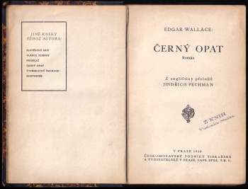 Edgar Wallace: Černý opat