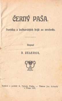 Jan Zelenka: Černý paša