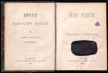 Karolina Světlá: Černý Petříček