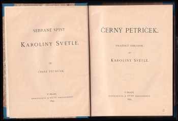 Karolina Světlá: Černý Petříček