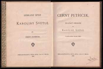 Karolina Světlá: Černý Petříček