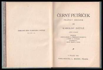 Karolina Světlá: Černý Petříček