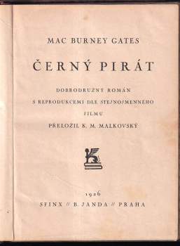 Mac Burney Gates: Černý Pirát
