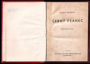 Georg Bobbin: Černý psanec
