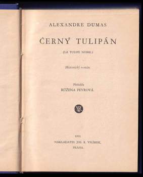Alexandre Dumas: Černý tulipán