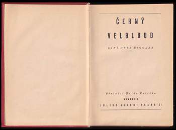 Earl Derr Biggers: Černý velbloud