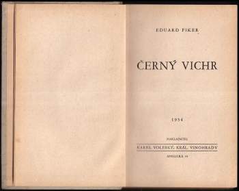 Eduard Fiker: Černý vichr