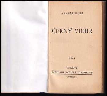 Eduard Fiker: Černý vichr