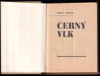 Karel Fabián: Černý vlk