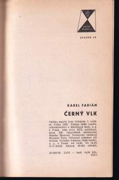 Karel Fabián: Černý vlk