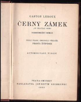 Gaston Leroux: Černý zámek