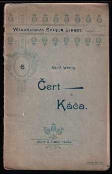 Čert a Káča : opera o třech jednáních - Antonín Dvořák (1923, Alois Wiesner) - ID: 1628236