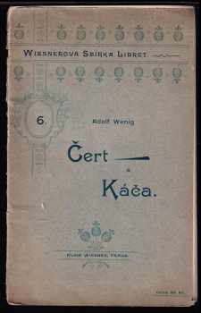 Antonín Dvořák: Čert a Káča : opera o třech jednáních