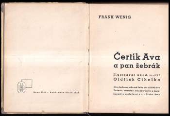 Frank Wenig: Čertík Ava a pan žebrák