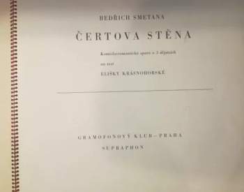 Bedřich Smetana: Čertova Stěna (3xLP+ BOOKLET)