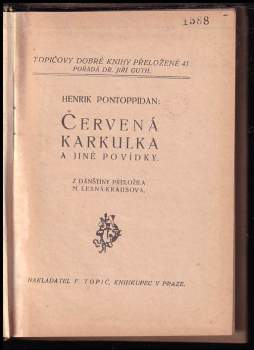 Henrik Pontoppidan: Červená Karkulka a jiné povídky