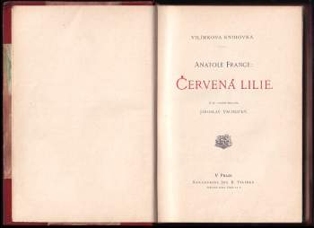 Červená lilie