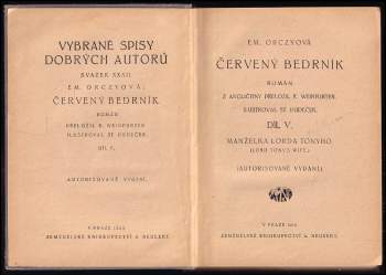 Emmuska Orczy: Červený bedrník
