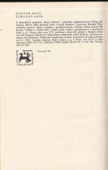 Günter Hofé: Červený sníh