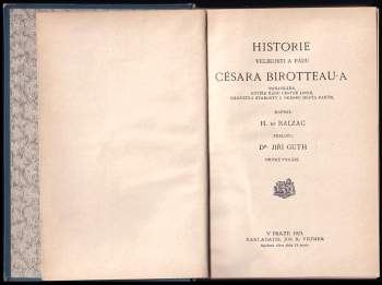 Honoré de Balzac: César Birotteau