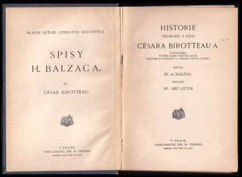 Honoré de Balzac: César Birotteau