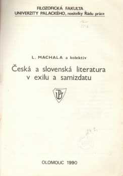 Česká a slovenská literatura v exilu a samizdatu