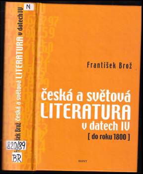 František Brož: Česká a světová literatura v datech