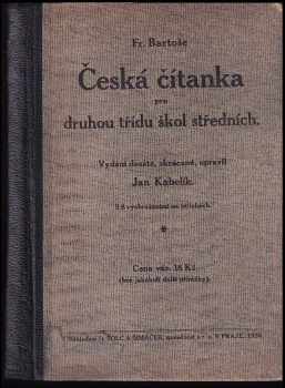 Česká čítanka pro druhou třídu škol středních