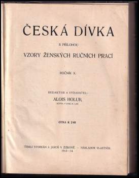 Česká dívka + Vzory ženských ručních prací Ročník X