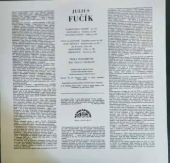 The Czech Philharmonic Orchestra: Česká Filharmonie Hrada Skladby Julia Fučíka