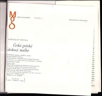 Jaroslav Pešina: Česká gotická desková malba