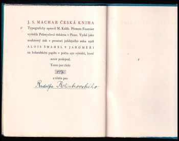 Josef Svatopluk Machar: Česká kniha