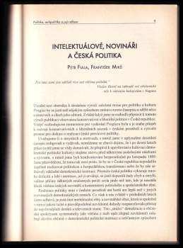 Česká konzervativní a liberální politika