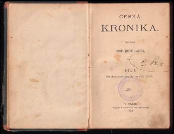 Josef Lacina: Česká kronika