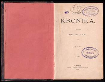 Josef Lacina: Česká kronika