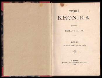 Josef Lacina: Česká kronika