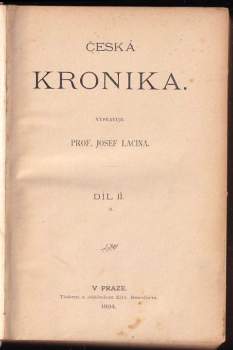 Josef Lacina: Česká kronika