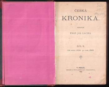 Josef Lacina: Česká kronika