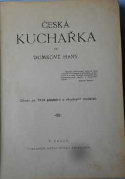 Česká kuchařka