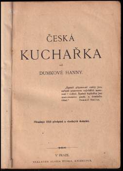 Hanna Dumková: Česká kuchařka