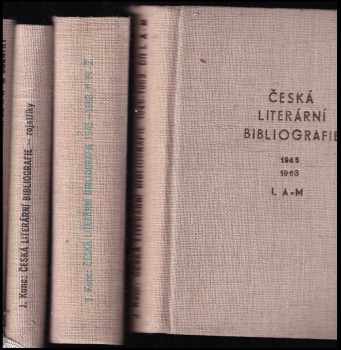 Česká literární bibliografie I. - IV. (1945-1963)