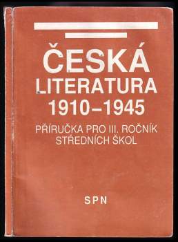 Česká literatura 1910-1945
