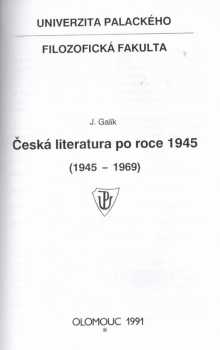 Česká literatura po roce 1945