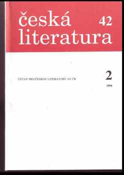 Česká literatura, ročník 42,2/1994