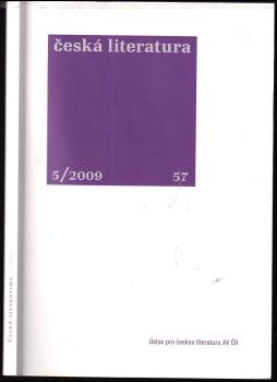 Česká literatura, ročník 57, 5/2009