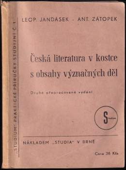 Česká literatura v kostce s obsahy význačných děl