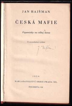 Jan Hajšman: Česká Mafie