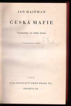 Jan Hajšman: Česká mafie