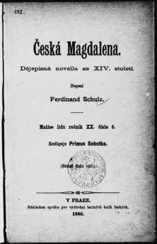 Ferdinand Schulz: Česká Magdalena